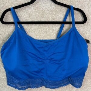 Torrid Blue Bralette w/ Lace Trim